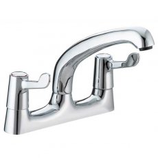 JTP Astra Kitchen Sink Mixer Tap Deck Mounted Lever Handle Chrome