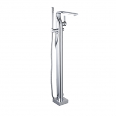 JTP Curve Freestanding Bath Shower Mixer Tap with Kit - Chrome