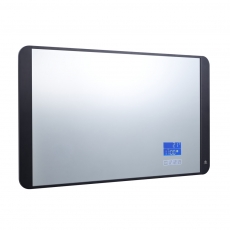 JTP Digital LED Bluetooth Bathroom Mirror with Touch Sensor 500mm H x 900mm W - Matt Black