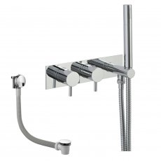 JTP Florence Dual Concealed Mixer Shower with Shower Handset + Bath Filler