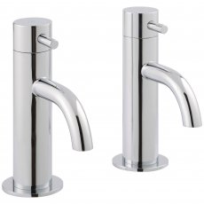 JTP Florence Basin Taps Pair without Pop Up Waste - Chrome