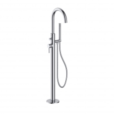 JTP Florence Freestanding Bath Shower Mixer Tap with Kit - Chrome