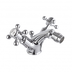 JTP Grosvenor Cross Bidet Mixer Tap with Pop Up Waste - Chrome