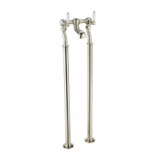 JTP Grosvenor Lever Freestanding Bath Filler Tap - Nickel