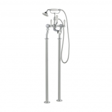 JTP Grosvenor Lever Freestanding Bath Shower Mixer Tap with Shower Kit - Chrome