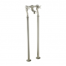 JTP Grosvenor Pinch Freestanding Bath Filler Tap - Nickel