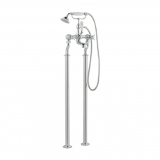 JTP Grosvenor Pinch Freestanding Bath Shower Mixer Tap with Kit - Chrome