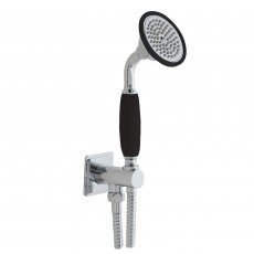 JTP Grosvenor Shower Handset with Wall Outlet and Hose - Matt Black