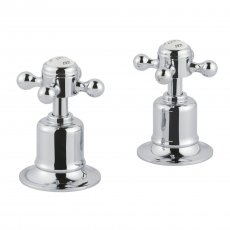 JTP Grosvenor Cross Panel Valves Pair - Chrome