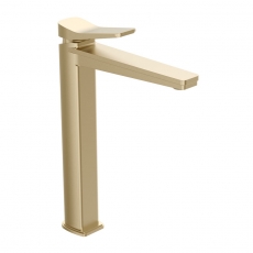 JTP HIX Tall Basin Mixer Tap - Brushed Brass