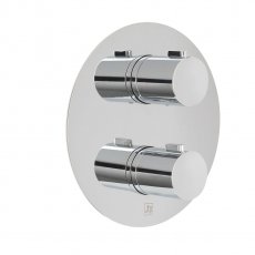 JTP Hugo Thermostatic Concealed 2 Outlets Shower Valve - Chrome