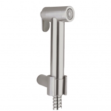 JTP Inox Douche Handset with Hose and Wall Bracket - Matt Stainless Steel