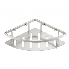 JTP Inox Corner Basket - Matt Stainless Steel