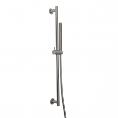 JTP Inox Slider Shower Rail Kit Single Function Handset - Matt Stainless Steel