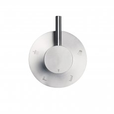 JTP Inox 4-Way Diverter Valve - Matt Stainless Steel