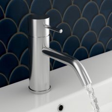 JTP Inox Basin Mixer Tap 110mm Spout - Matt Stainless Steel