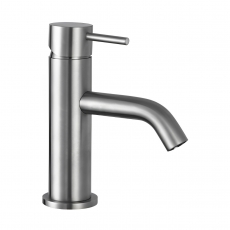 JTP Inox Basin Mixer Tap Without Waste - Brushed Matt Stainless Steel