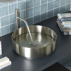 JTP Inox Tall Basin Mixer Tap - Matt Stainless Steel