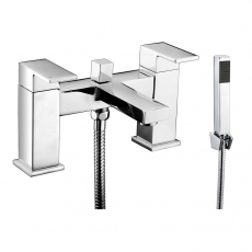 JTP Sable Pillar Mounted Bath Shower Mixer Tap with Kit - Chrome