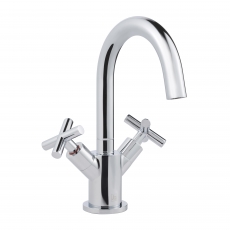 JTP Solex Mono Basin Mixer Tap Swivel Spout Without Waste - Chrome