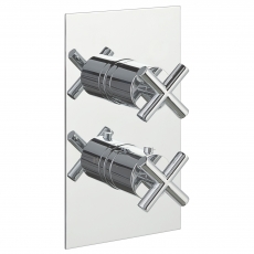 JTP Solo Thermostatic Concealed 2 Outlet Shower Valve - Chrome