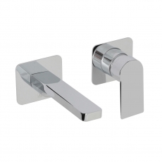 JTP Form Basin Mixer Tap Wall Mounted - Chrome