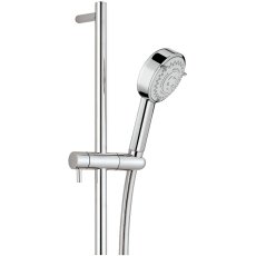 JTP Techno Shower Rail Kit Pulse Multi Function Handset Chrome