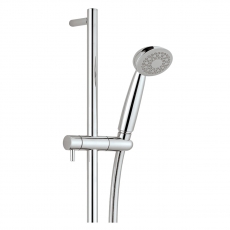 JTP Techno Shower Rail Kit Tosca Single Function Handset Chrome