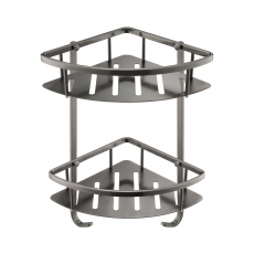 JTP Vos Corner Twin Basket - Brushed Black