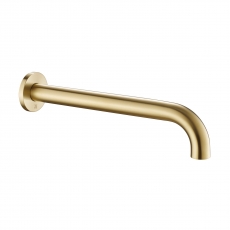 JTP Vos Single Fixed Shower Head - Brushed Brass