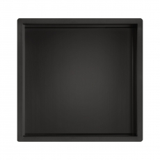 JTP Vos Square Shower Niche 300mm H x 300mm W - Matt Black