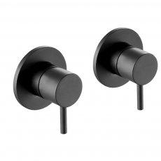 JTP Vos Lever Wall Valves Pair - Matt Black