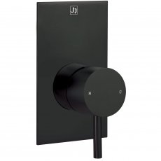 JTP Vos Single Lever Concealed Manual Shower Valve - Matt Black