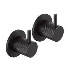 JTP Vos Lever Wall Valves Pair Designer Handle - Matt Black