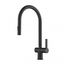 JTP Vos Kitchen Sink Mixer Tap Pull Out Spout - Matt Black