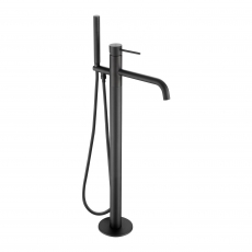 JTP Vos Freestanding Bath Shower Mixer Tap with Kit - Matt Black