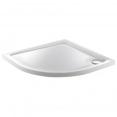 Just Trays JT Fusion Quadrant Anti-Slip Shower Tray with Waste 800mm x 800mm 2 Upstand