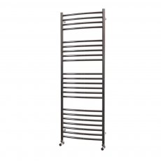 MaxHeat Camborne Curved Towel Rail 1400mm High x 500mm Wide Polished Stainless Steel