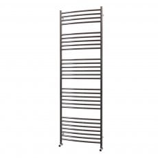 MaxHeat Camborne Curved Towel Rail 1800mm High x 600mm Wide Polished Stainless Steel