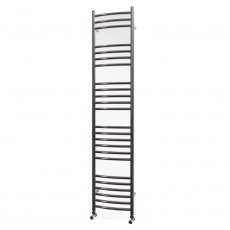 MaxHeat Camborne Curved Heated Towel Rail 1600mm H x 350mm W Stainless Steel