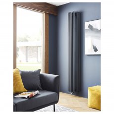 Prestige Cincinnati Designer Vertical Radiator 2000mm H x 351mm W - Anthracite