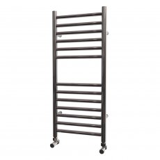 MaxHeat Falmouth Polished Stainless Steel Straight Heated Ladder Towel Rail
