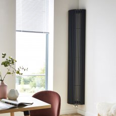 Prestige Kansas Designer Vertical Radiator 2000mm H x 276mm W - Anthracite