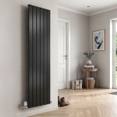 MaxHeat Pulse Black Vertical Designer Radiator