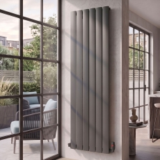 MaxHeat Vulcan Anthracite Vertical Aluminium Designer Radiator