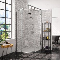 Merlyn 10 Series Single Quadrant Shower Enclosure 900mm x 900mm Left Handed - Clear Glass