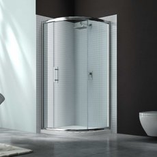 Merlyn 6 Series Single Quadrant Shower Enclosure with Tray 900mm x 900mm - 6mm Glass