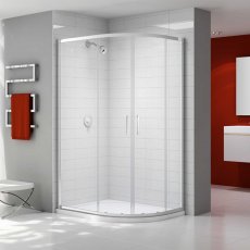 Merlyn Ionic Express Offset Quadrant Double Shower Enclosure 1000mm x 800mm - 6mm Glass