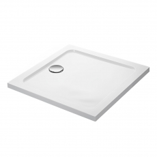 Mira Flight Low Square Shower Tray with Waste 1000mm X 1000mm - Flat Top