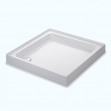 Mira Flight Upstand 90mm Deep Stone Resin Square Shower Tray